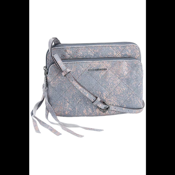 Aimee Kestenberg Maven Quilted Leather Double Crossbody Distressed - Picture 1 of 1